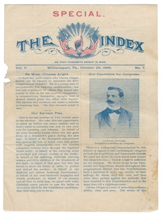 Item #14985 The Index (Special Election issue), Vol. V, No. 7, October 28, 1896. Dr. C. W....