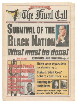 The Final Call, Vol. 18, No. 43, August 31, 1999