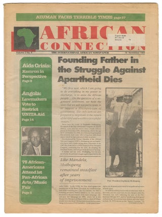 Item #15100 African Connection: The International African Newspaper, Vol. 3, No. 4, November,...
