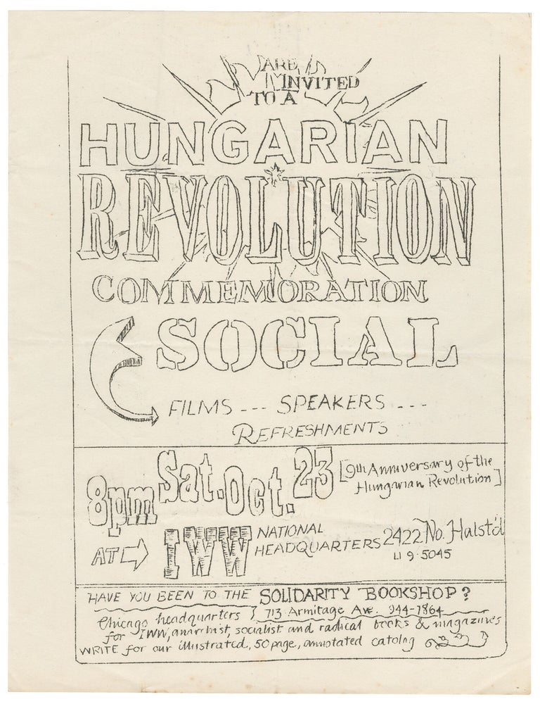 Item #15189 You Are Invited to a Hungarian Revolution Commemoration Social