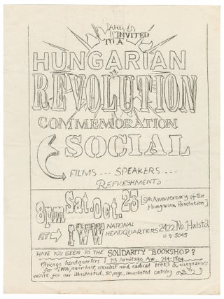You Are Invited to a Hungarian Revolution Commemoration Social