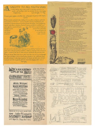 A collection of four Solidarty Bookshop catalogs and price lists