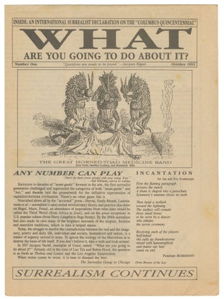 Item #15193 What Are You Going to Do About It? Number One. Chicago Surrealist Group