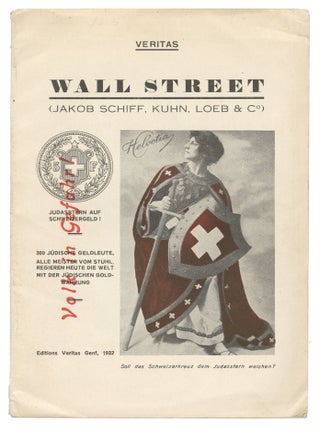 Volk in Gefahr! Wall Street (Jakob Schiff, Kuhn, Loeb & Co.) [A People in Danger! Wall Street...