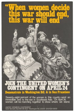 Item #15209 "When women decide this war should end, this war will end" - Join the...