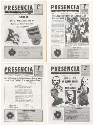 Presencia: &Oacute;rgano Oficial de la Junta Patri&oacute;tica Cubana. Vol. IV, nos. 38&ndash;40 and 42