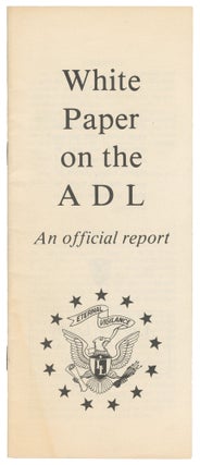 Item #15237 White Paper on the ADL: An Official Report