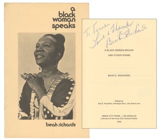 Item #15307 A Black Woman Speaks and Other Poems (inscribed). Beah Richards