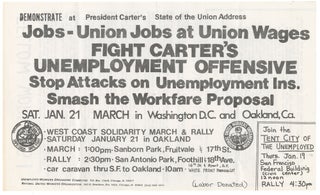 Item #15328 Jobs - Union Jobs at Union Wages - Fight Carter's Unemployment Offensive - Stop...