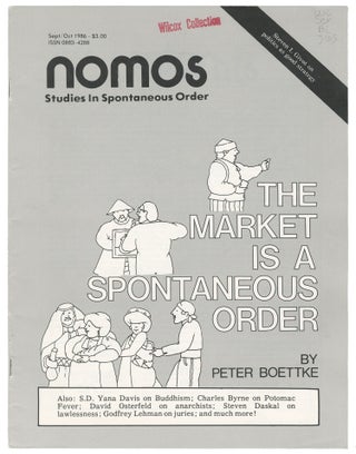 Item #15370 Nomos: Studies in Spontaneous Order, Vol. 4, No. 5 (Sept/Oct 1986). Joseph L. Bast,...