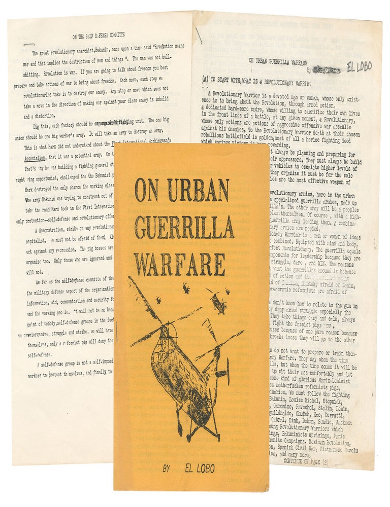 Item #15382 Three documents from a militant Puerto Rican anarchist. El Lobo.