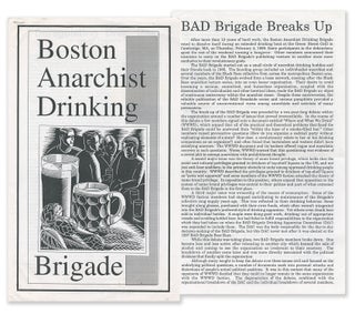 Item #15435 A collection of 18 Boston Anarchist Drinking Brigade broadsides, with the...