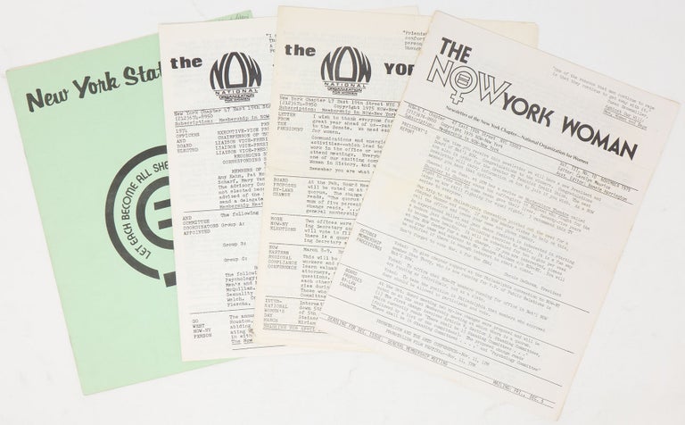 Item #8503 New York State NOW, Vol. 1, No. 4, October/November 1974 [with] The NOW York Woman (three issues). Eileen KELLY.