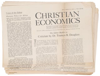 Item #8693 Christian Economics (36 issues). Howard E. KERSHNER