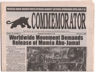 Item #8929 Commemorator, Volume 10, No. 1, February 2000. Melvin DICKSON, Mumia ABU-JAMAL,...