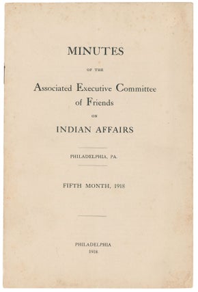 Item #9086 Minutes of the Associated Executive Committee of Friends on Indian Affairs