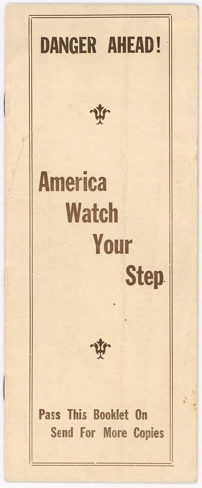 Item #9375 Danger Ahead! America Watch Your Step