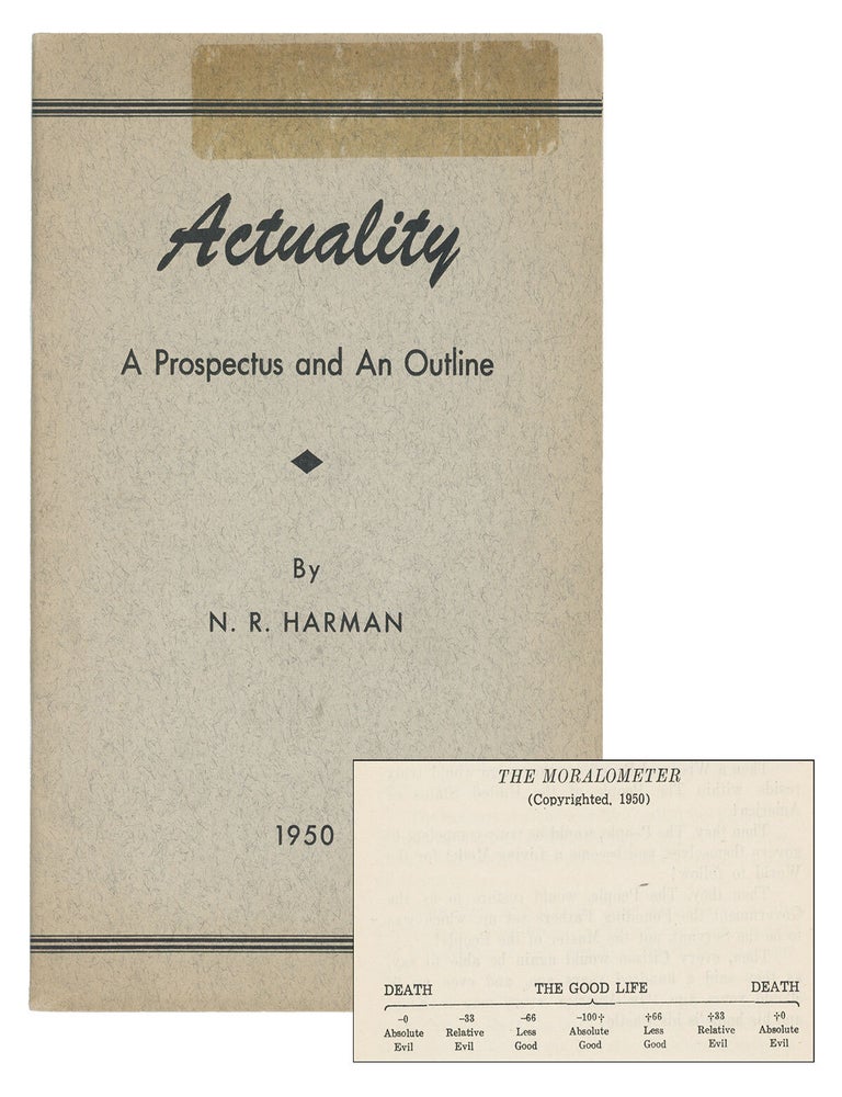 Item #9496 Actuality: A Prospectus and An Outline. N. R. Harman.