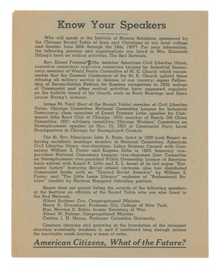 Item #9653 Know Your Speakers