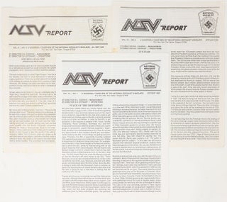 Item #9713 NSV Report: A Quarterly Review of the National Socialist Vanguard (three issues). R....