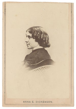Item #9794 [A carte-de-visite of abolitionist and women's rights lecturer, Anna Elizabeth...