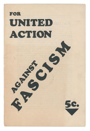 Item #9883 For United Action Against Fascism